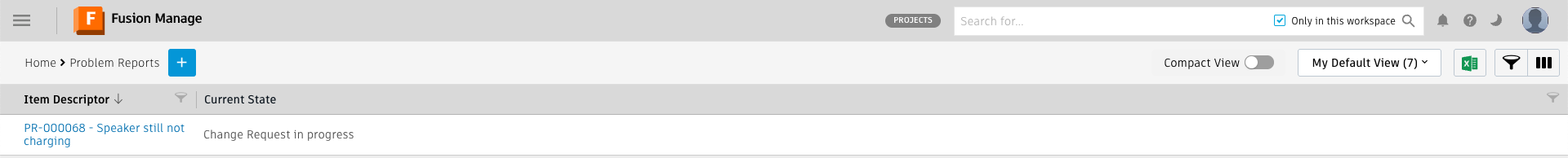 問題レポートのリスト