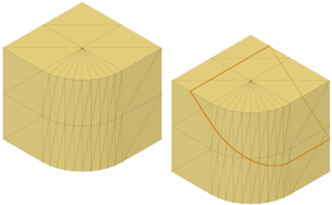 メッシュ断面スケッチを作成の例