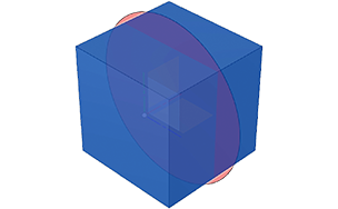 シルエットを分割の例