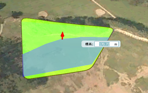 エリアを平坦化する