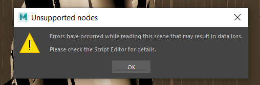 Maya Creative ヘルプ | Maya Creative でサポートされないノード