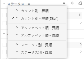 ウィジェットを並べ替える