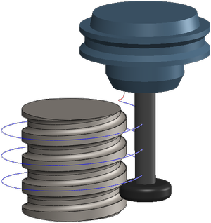 슬롯 밀 및 추적 사용 언더컷 다이어그램