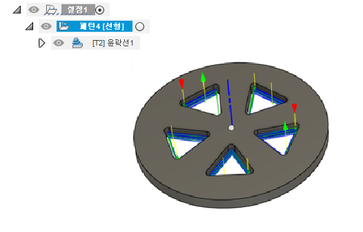 원형 패턴 완료