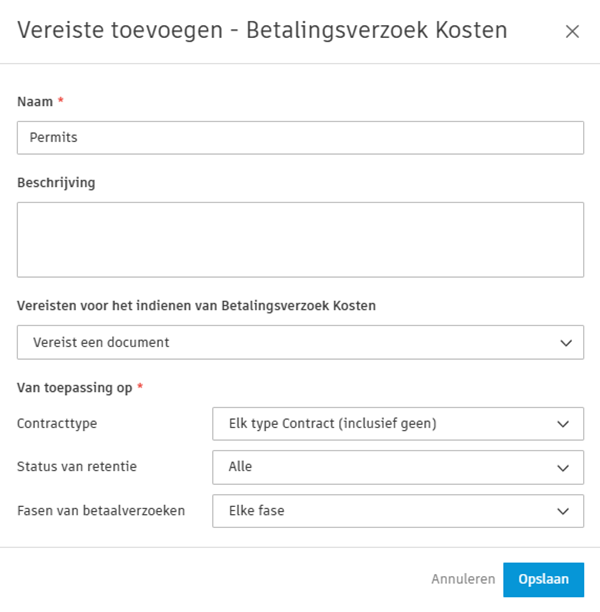 Voorbeeld van een belatingsopmerking voor naleving