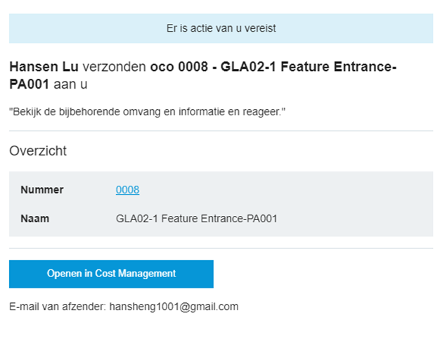 E-mailmelding goedkeuringsworkflow
