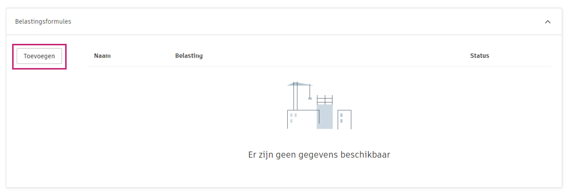 Belastingformules voor kosteninstellingen