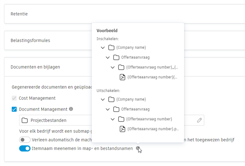 Documentnaam inkorten