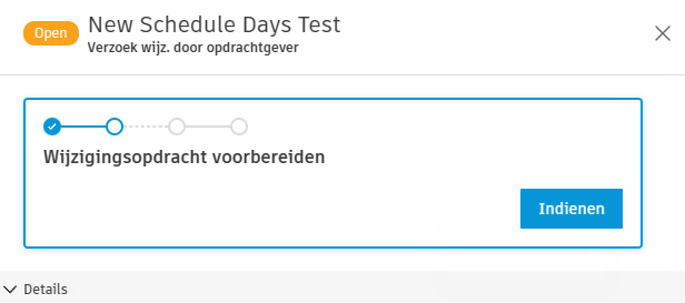 Workflowacties in wijzigingsopdrachten