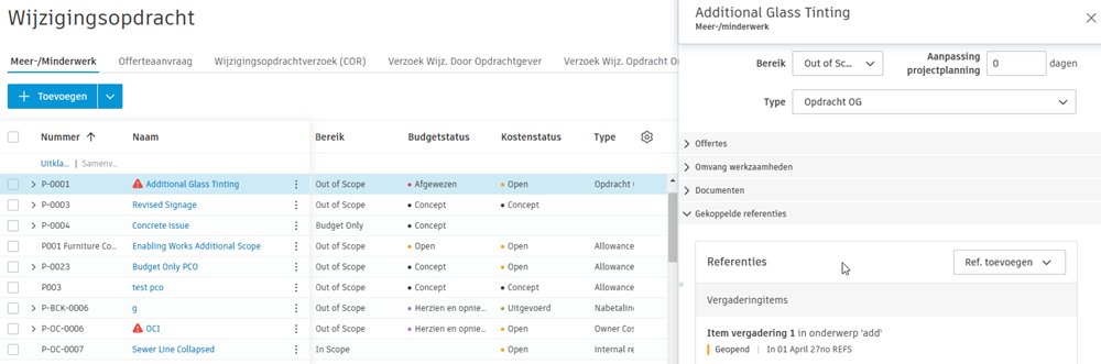 Gekoppelde referenties