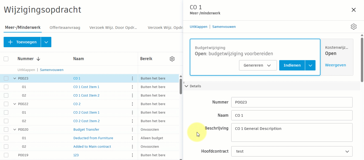 Meerdere PCO's naar OCO
