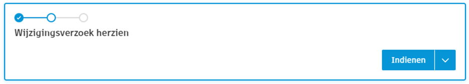 Voorbeeld van een wijzigingsverzoek voorbereiden