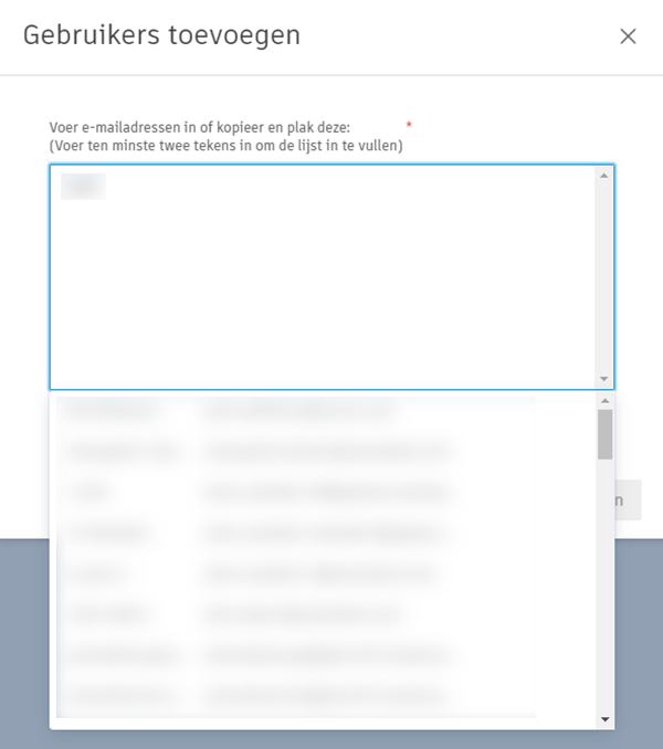 Gebruikers selecteren