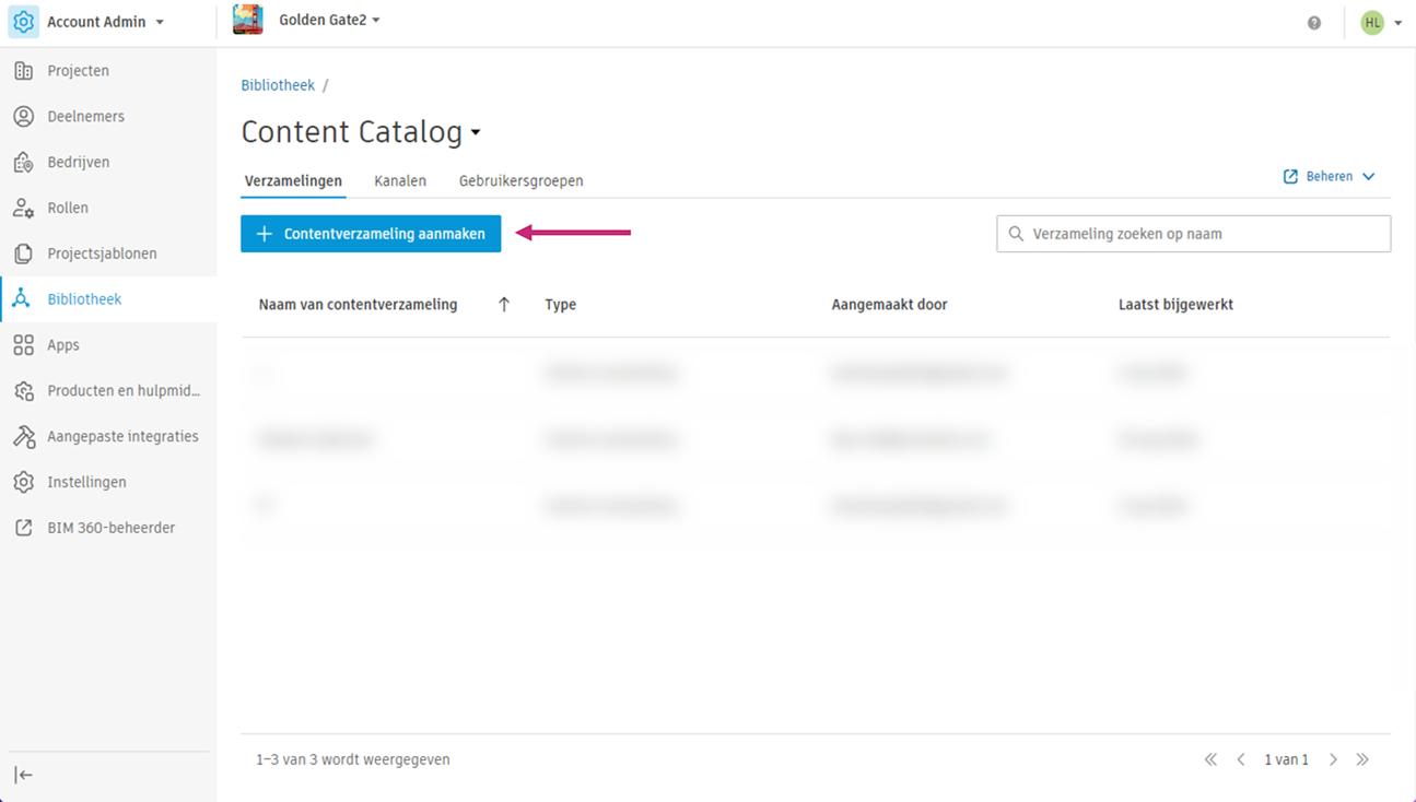 Inhoudsverzameling maken