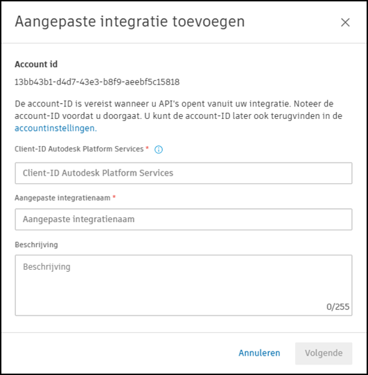 Aangepaste integratie toevoegen