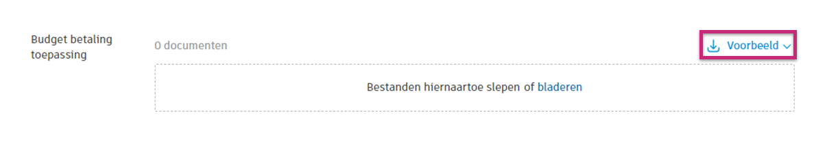 Voorbeeld documenttemplate