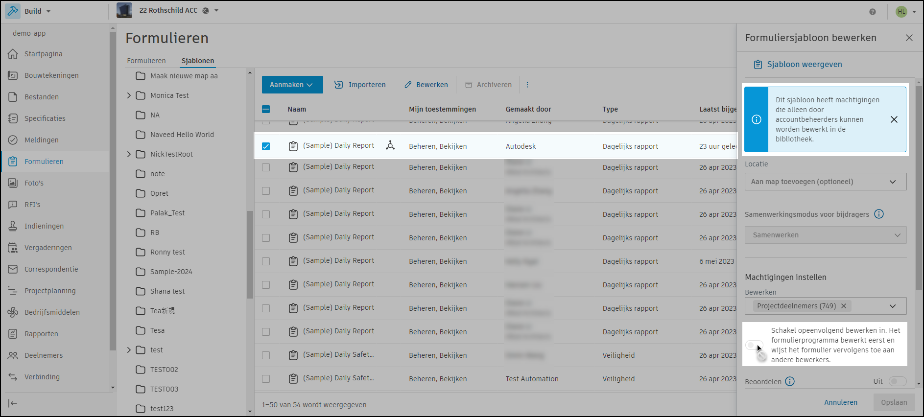 Banner formuliertemplate bibliotheek bewerken.