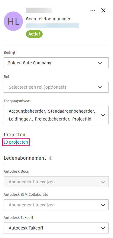 Toegang tot gegevens van deelnemer