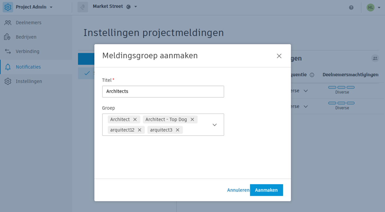 Nieuwe issuesgroep maken