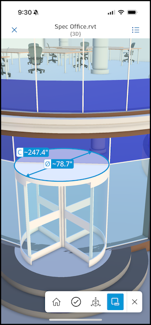 Voorbeeld van symbolen voor oppervlakmetingen