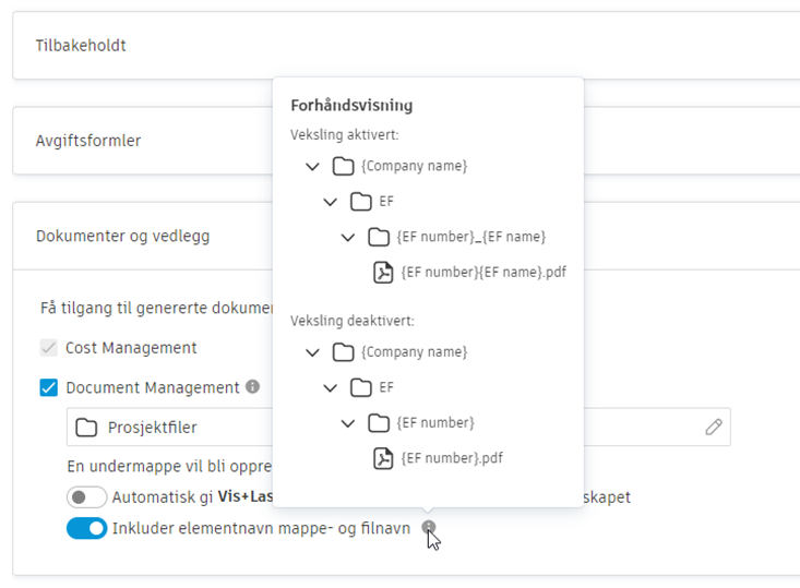 Forkort dokumentnavnet