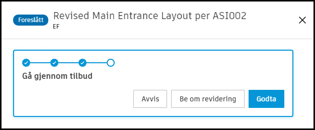 Arbeidsflythandlinger for EF