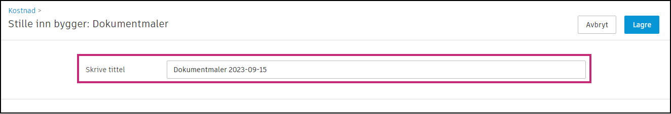 Innstilling av byggherre