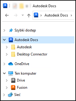 Obraz widoku dysku usługi Docs