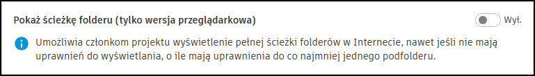 Pokaż ścieżkę folderu