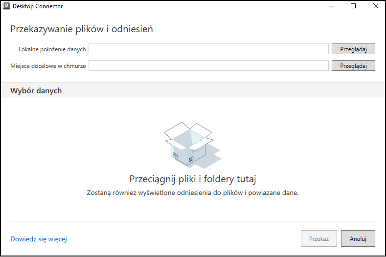 Przekazywanie plików i odniesień