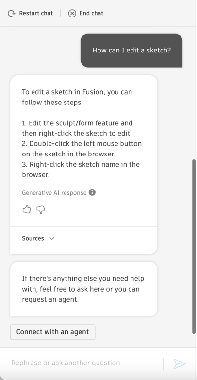 Paleta programu Autodesk Assistant