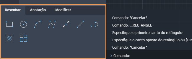 AutoCAD web application Ajuda, Conceitos básicos