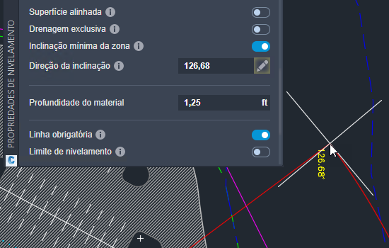 Seletor de inclinação