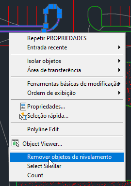 Remover vários objetos de nivelamento