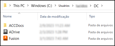 Cache local do Desktop Connector