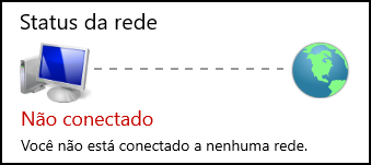 Rede não conectada