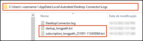 Caminhos longos identificados