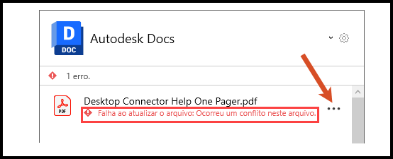 Passar o cursor sobre a mensagem