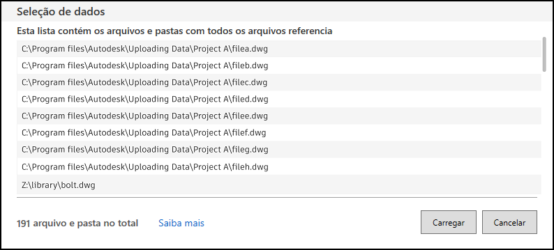 Visualizar referências e dados relacionados
