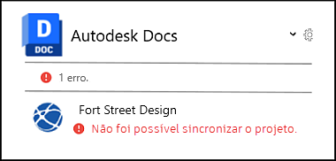 Tela inicial de erro