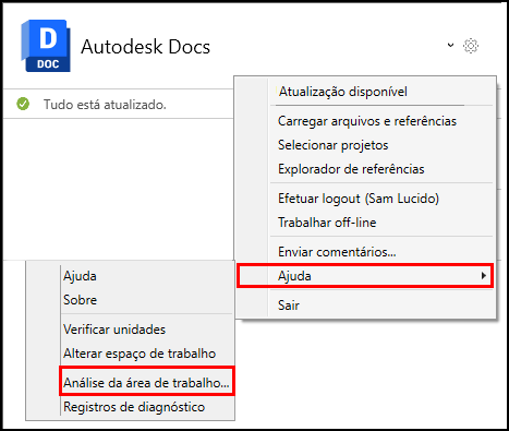Análise da tela inicial
