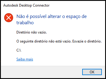 Iniciar alteração do espaço de trabalho