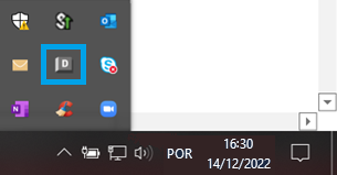 Ícone da bandeja do Desktop Connector