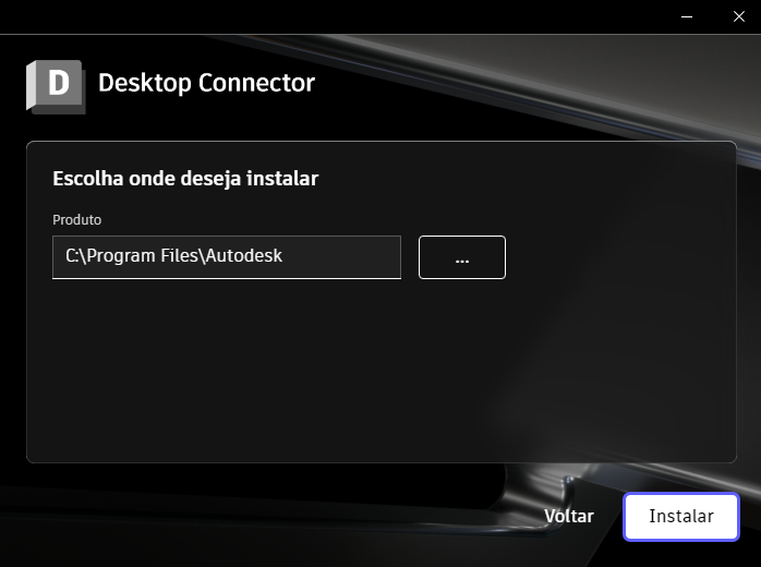 Localização da instalação