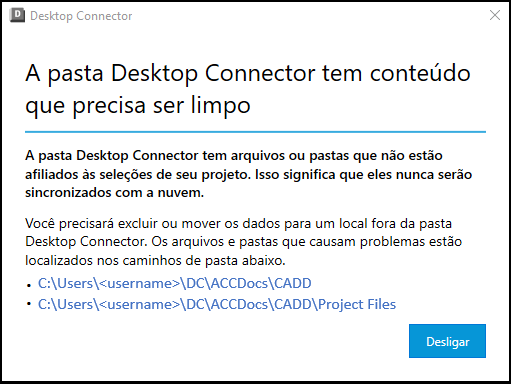 Alternativa à limpeza do Connector