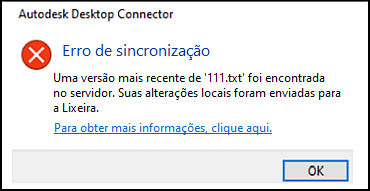 Caixa de diálogo Lixeira