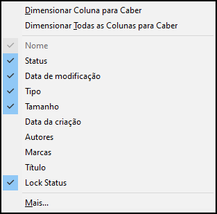 Seleções de valor de atributo