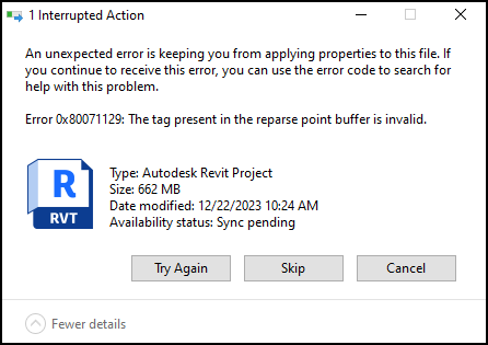 Erro do Revit