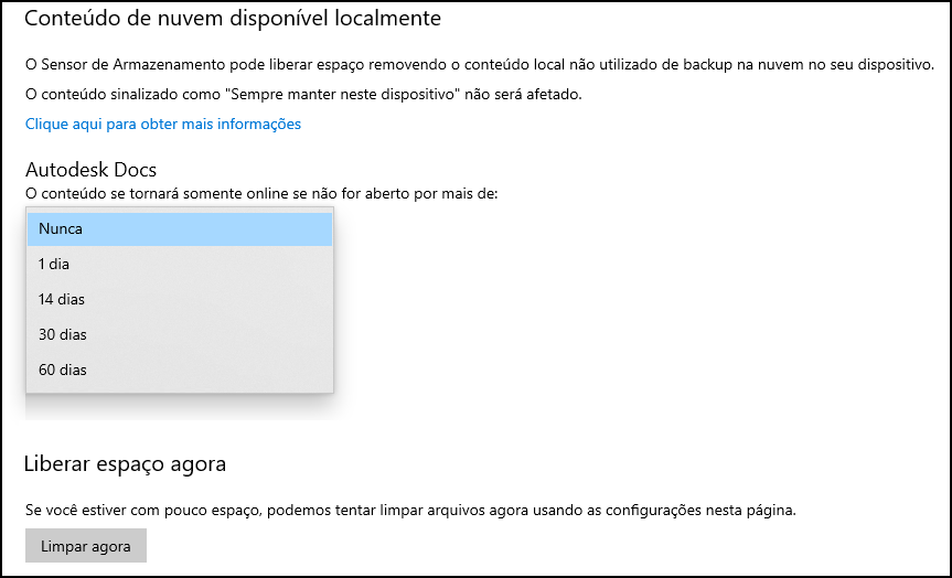 Armazenamento na nuvem local