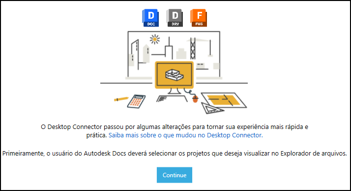 Atualização da nova tela inicial do DC